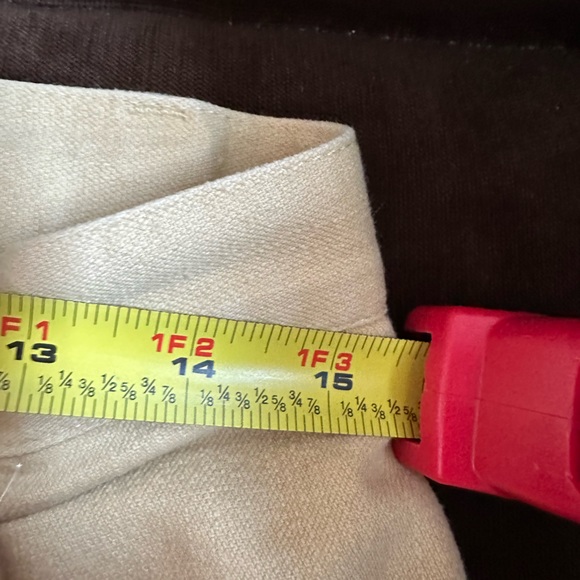 Ted Nicol Yellow pleaded straight Leg Pockets on back And Front  Low Rise SZ 30 - Picture 10 of 10